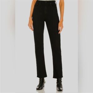 MOTHER High Waisted Rider Skimp Black